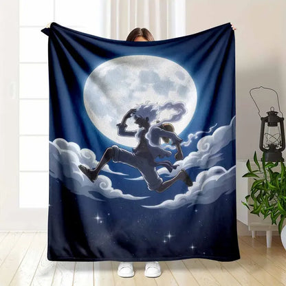 Anime Warrior Flannel Blanket Lightweight Soft Durable Throw 50×60 inch