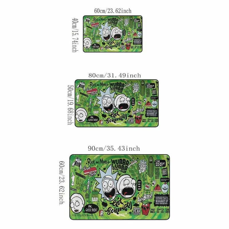 Rick and Morty Durable Washable Video Game Rug with Non-Slip Backing, 80x50cm - image 7