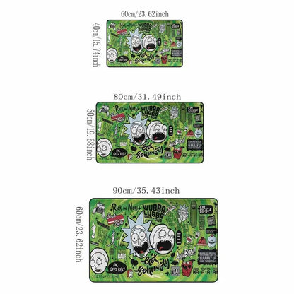 Rick and Morty Durable Washable Video Game Rug with Non-Slip Backing, 80x50cm - image 7