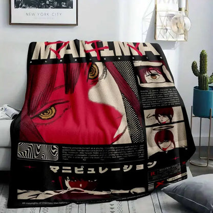 Makima Flannel Anime Blanket - Ultra-Soft Throw - image 8