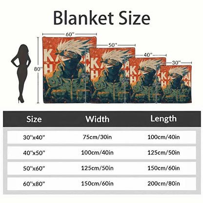 Kakashi Hatake Flannel Fleece Blanket, Anti-Pilling Warm Throw - image 4