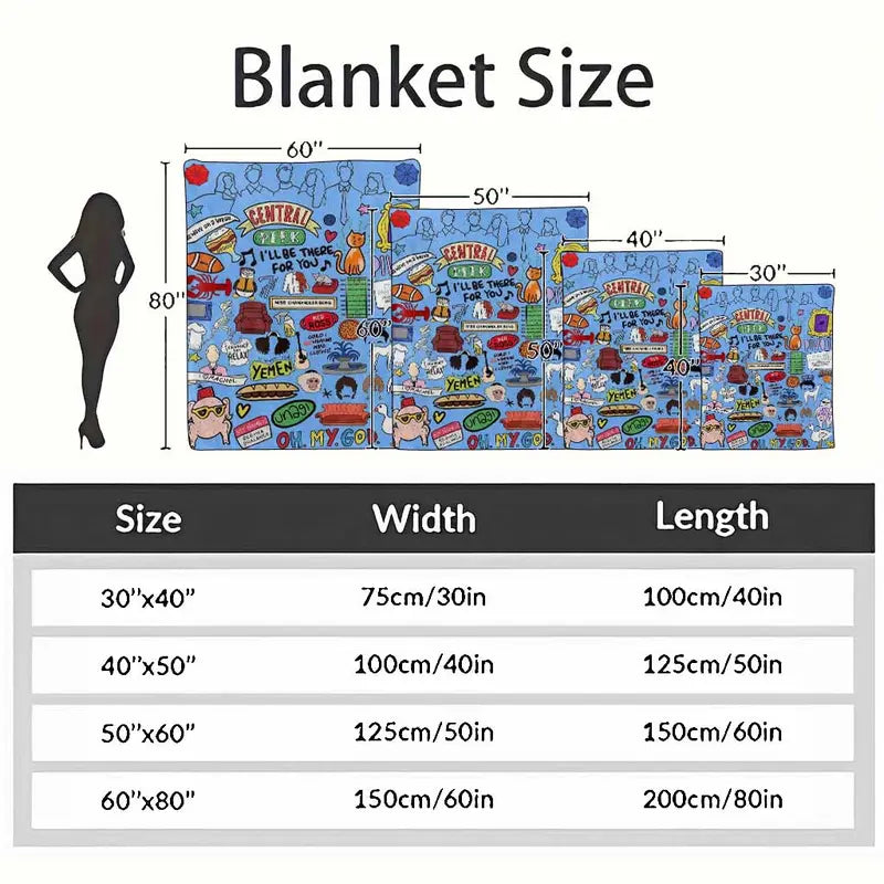 Friends Central Perk Flannel Throw Blanket - image 10