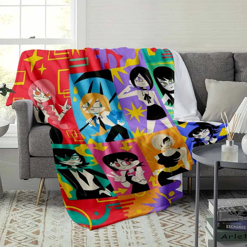 Anime Girl Graphic Flannel Blanket Plush Throw, Super Soft 50x60 - image 8