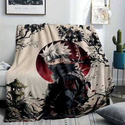 Kakashi Hatake Flannel Blanket Soft Warm Lightweight Indoor Throw - image 2