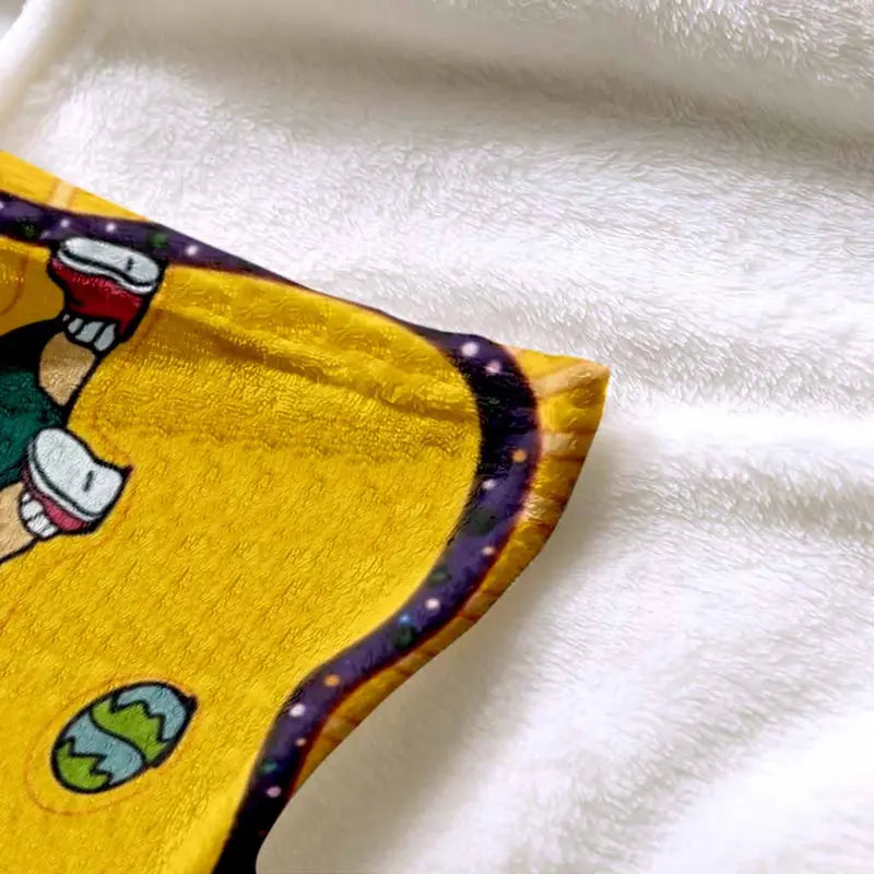 Cartoon Easter Eggs Flannel Blanket, Colorful Cozy Throw - image 6