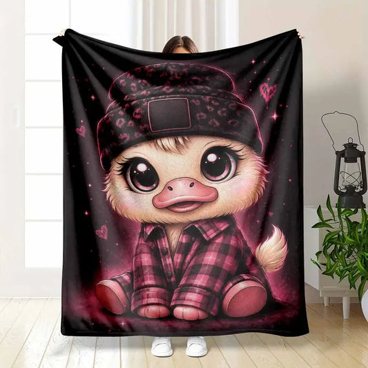 Dandadan Anime Flannel Blanket Ultra Soft Throw