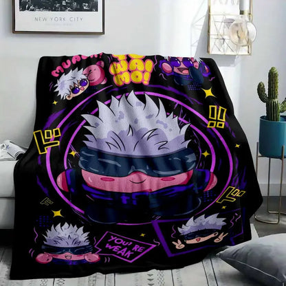Demon Slayer Anime Character Print Flannel Blanket - image 8
