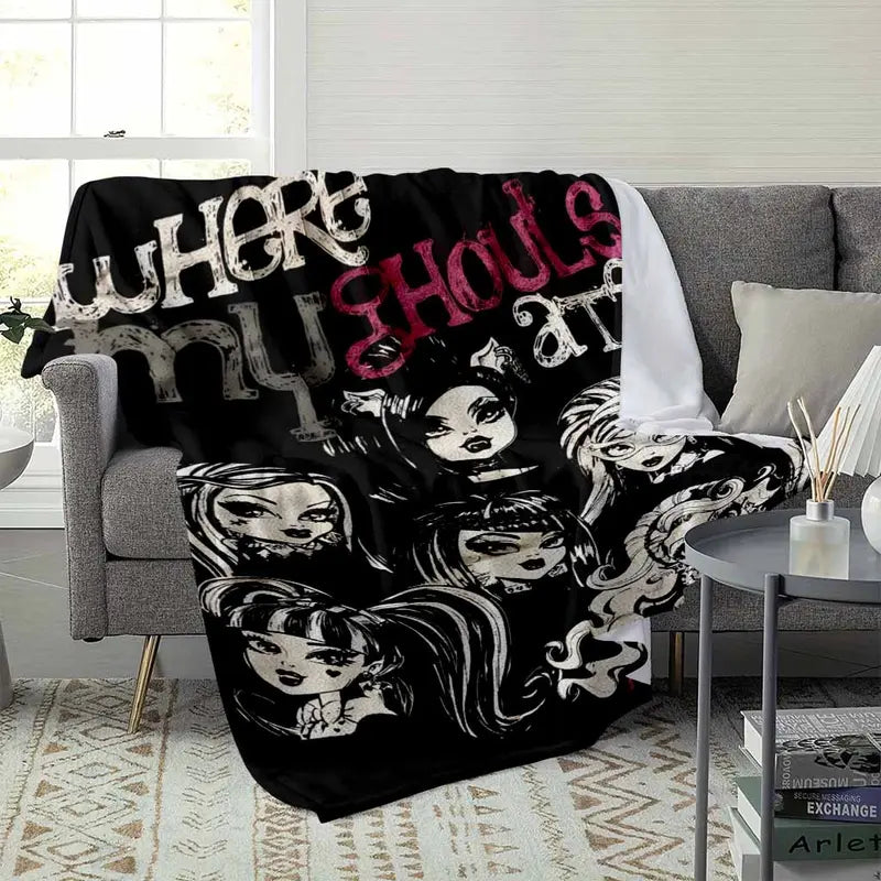 Y2K Butterfly Flannel Throw Blanket - image 3