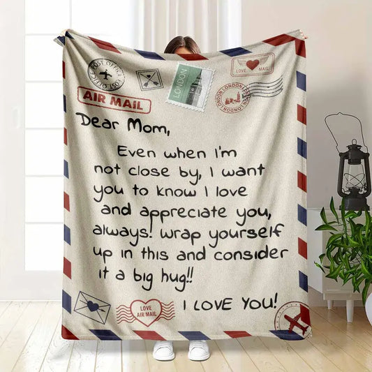 Mom's Flannel Blanket - Wrinkle-Resistant Throw (Textiles)