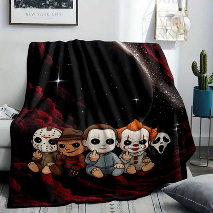 Horror Movie Character Flannel Blanket Ultra-Soft 60x80 Inch - image 8