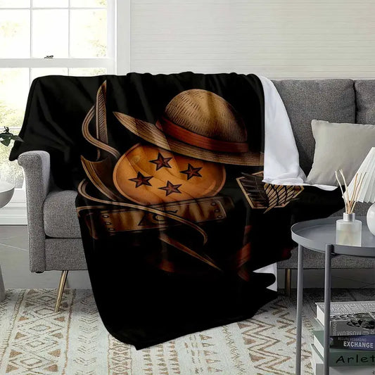 Anime Legends Crossover Flannel Blanket Soft Cozy Warm Plush Throw 30x40 Inch - image 3