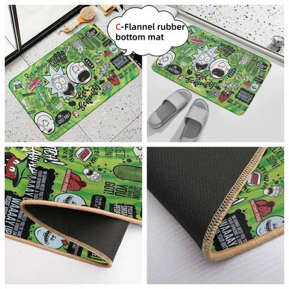 Rick and Morty Durable Washable Video Game Rug with Non-Slip Backing, 80x50cm - image 5