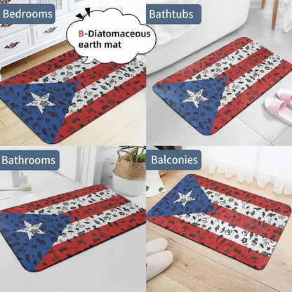 Puerto Rico Flag Area Rug Tropical Island Vibes Mat - image 3