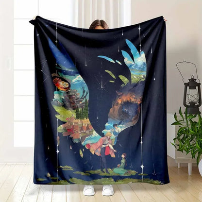 Fantasy Dreamscape Flannel Blanket Soft Throw