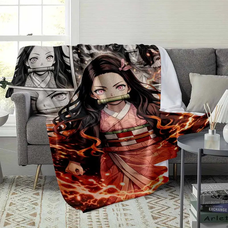 Anime Manga Style Floor Mat Aesthetic Flaming Hair NonSlip Absorbent Durable Carpet for Gaming Room Living Area Bedroom - image 3
