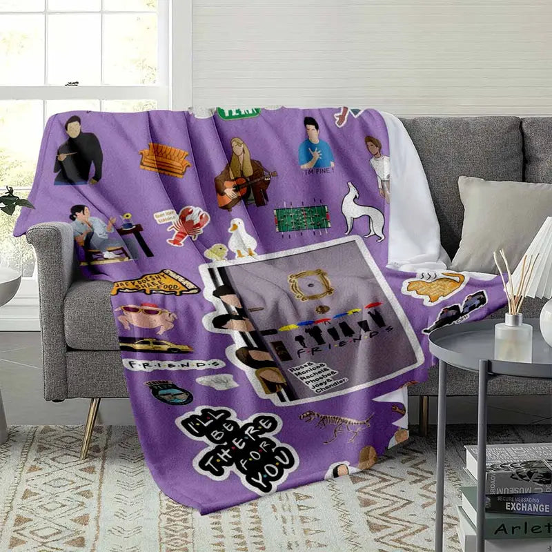 Friends Inspired Flannel Throw Blanket - Soft Cozy - image 3