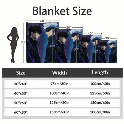 Anime Aesthetic Flannel Blanket, Soft Throw - image 10