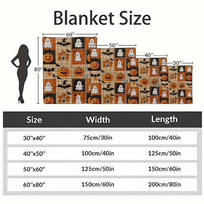 Halloween Patchwork Flannel Blanket Soft Warm Cozy Throw in Multiple Sizes - image 4