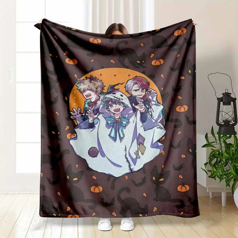 Anime Halloween Flannel Blanket - Ultra Soft Plush Throw - image 7