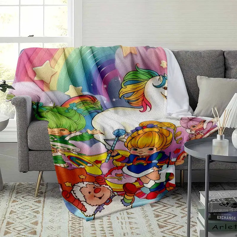 Mystic White Haired Sorcerer Flannel Blanket - Soft Plush Anime Throw, Multi-Size Textile - image 9