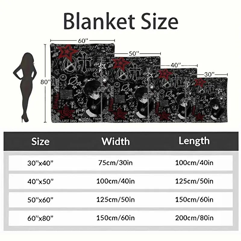 Anime Manga Flannel Blanket Super Soft Plush Throw (60×80) - image 4