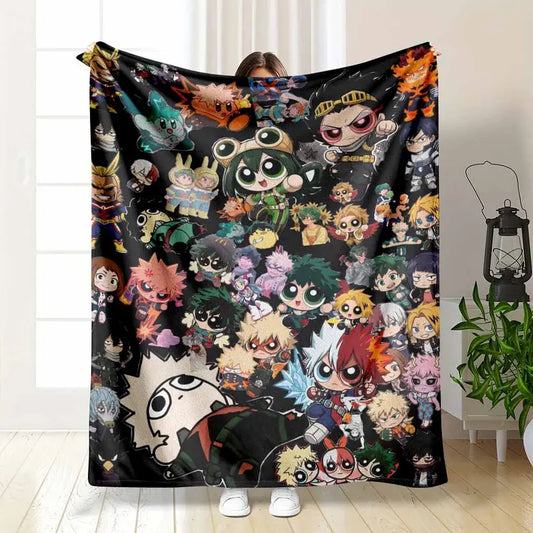 My Hero Academia Flannel Blanket Super Soft Plush Throw
