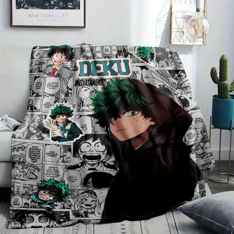 Izuku Midoriya Flannel Fleece Blanket, Lightweight - image 2