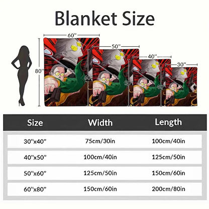 Anime Manga Printed Flannel Blanket 60x80in - Soft, Breathable Throw for Adults - image 4