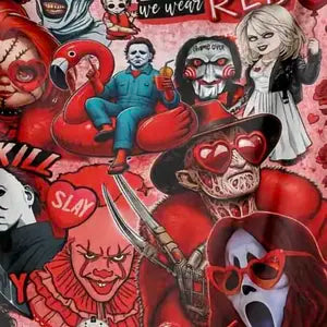 Horror Movie Characters Pattern Flannel Fabric Blanket - Gothic Soft Cozy Throw - image 7