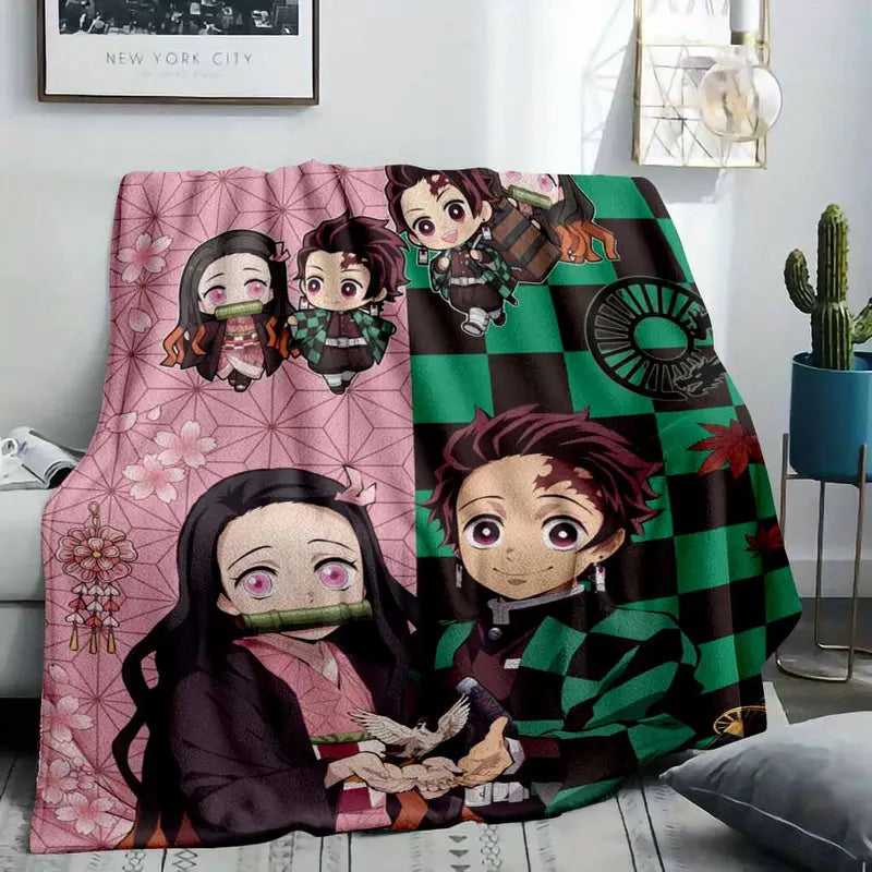 Anime Character Floor Mat Chibi Heroine Flannel Non Slip Washable - image 2