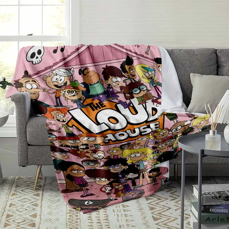 The Loud House Cartoon Flannel Blanket 50x60 Inch Soft Cozy Throw for Indoor & Outdoor Use - image 3