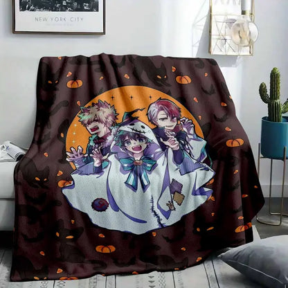 Anime Halloween Flannel Blanket - Ultra Soft Plush Throw - image 8