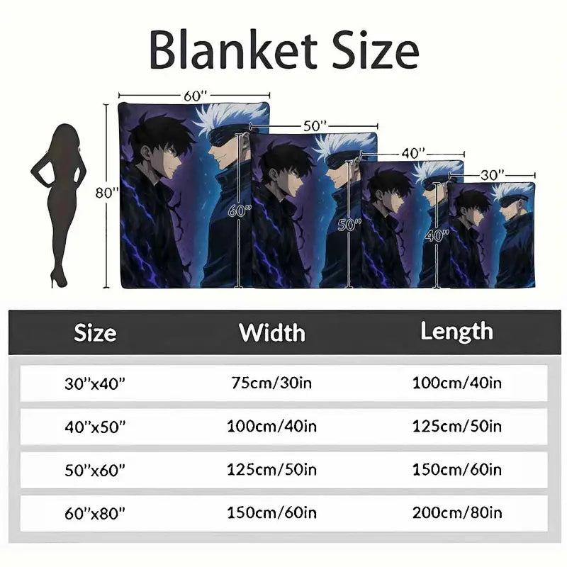 Anime Aesthetic Flannel Blanket, Soft Throw - image 4