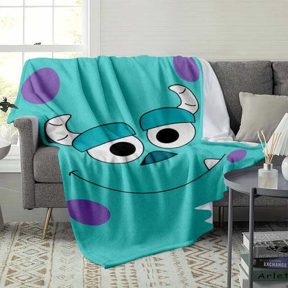 Cute Monster Face Flannel Throw Blanket - Soft Lightweight Wrinkle Resistant 30x40in Small for Babies - image 9