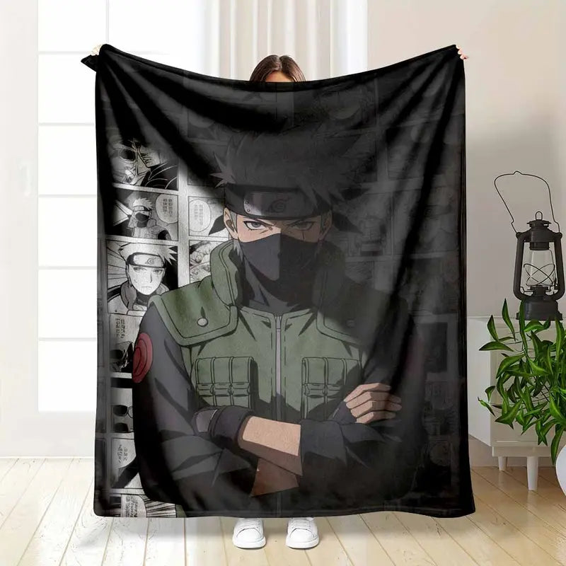 Naruto Kakashi Flannel Blanket Soft Cozy Throw - image 7